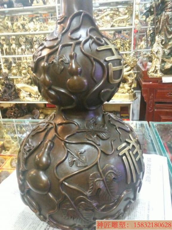 精品铜葫芦雕塑1